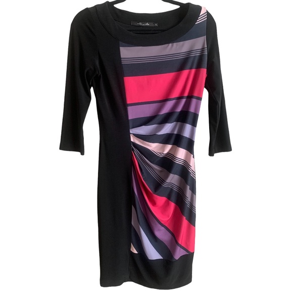 Komarov Dresses & Skirts - Black/Pink/Purple Colorful Dress